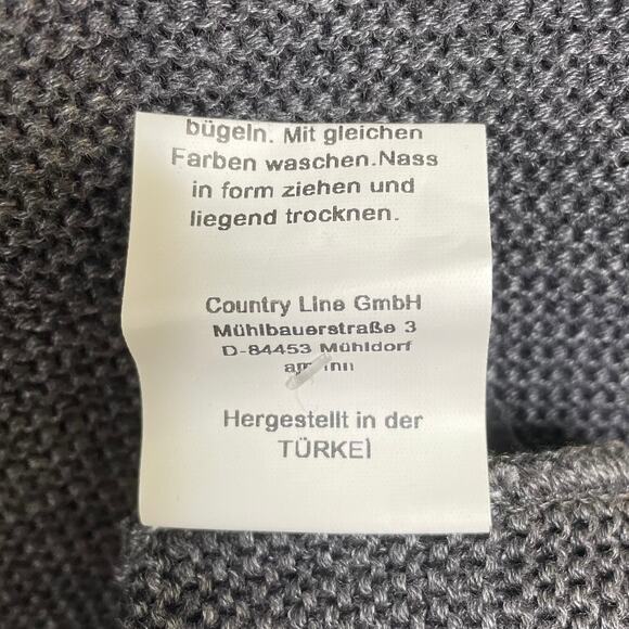 NEW Country-Line Trachtenmode Austrian Dark Gray Cardigan Sweater US 6 EU 42 - Picture 12 of 12